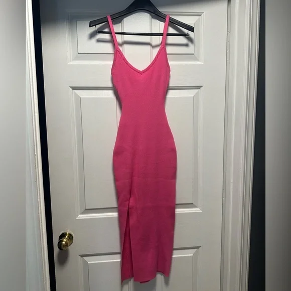 barbie pink midi dress AMARA BARBIE PINK SEQUIN DRESS | CULT MIA